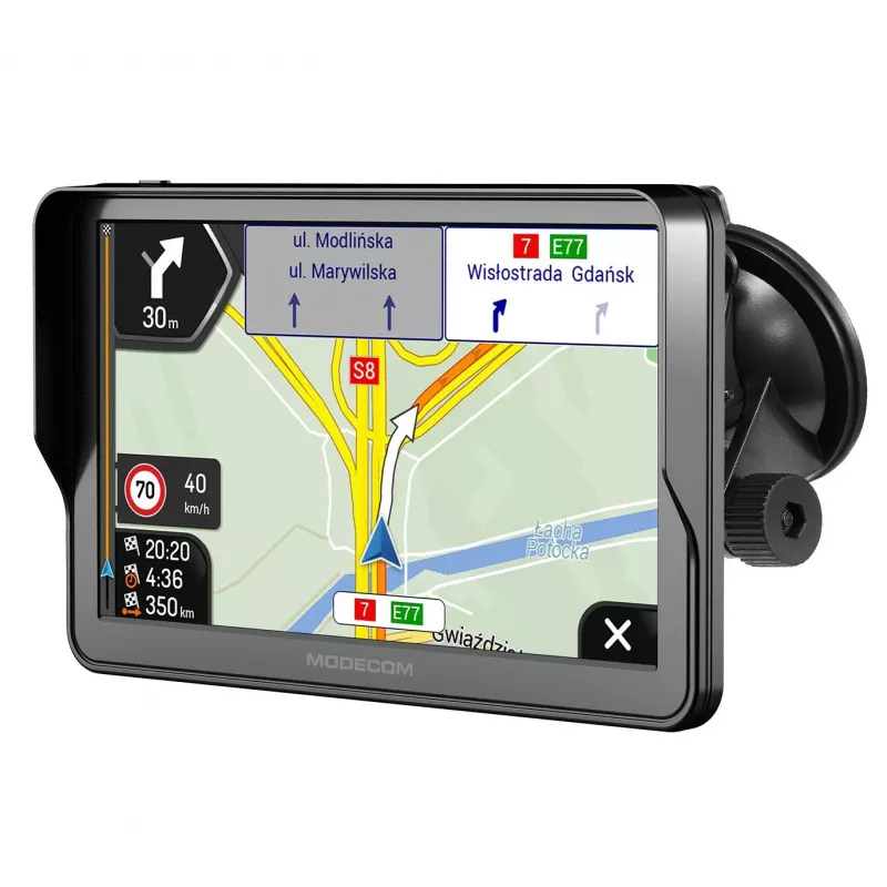 Navegador GPS para coche MODECOM FreeWAY CX 7.3 iGO, 7 pulgadas 800x480, 16 GB, MicroSDHC, Bluetooth, Windows CE 6.0