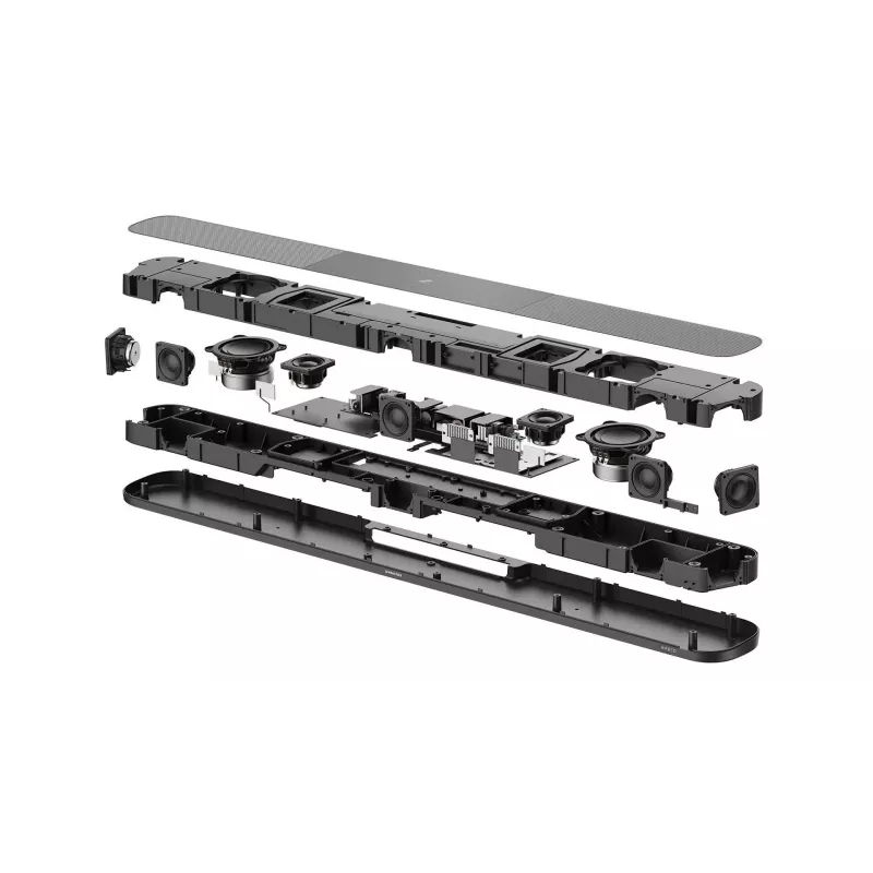 Barra de sonido Sennheiser AMBEO Soundbar Plus SB02 — 500 W, 9 altavoces, 2× HDMI 2.0, HDMI eARC, Wi‑Fi, Bluetooth