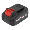 Batería para herramientas inalámbricas YATO YT-828463 — Li-Ion 18V 4Ah, rojo, indicador de carga