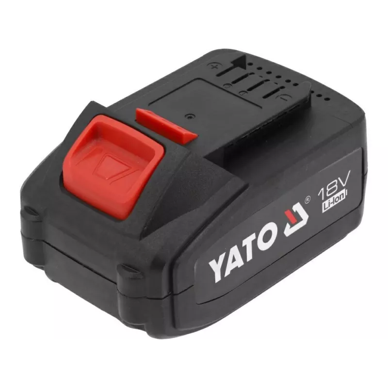 Batería para herramientas inalámbricas YATO YT-828463 — Li-Ion 18V 4Ah, rojo, indicador de carga