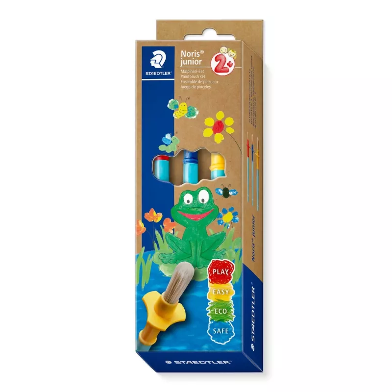 Set de pinceles Staedtler 98940-SBK3 — cerdas sintéticas redondas, 3 piezas