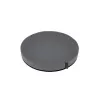 Cojín de asiento MDH DRQE3M0BBXXXP — cojín redondo de espuma con gel refrigerante, Ø 390 mm, altura 50 mm, gris, carga máx. 120 kg