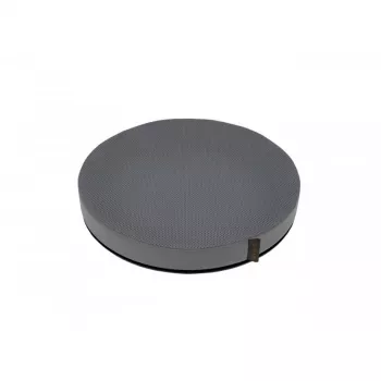 Cojín de asiento MDH DRQE3M0BBXXXP — cojín redondo de espuma con gel refrigerante, Ø 390 mm, altura 50 mm, gris, carga máx. 120 kg