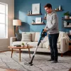 Aspirador vertical con cable Black+Decker BXVMS602E 3 en 1, 600 W, sin bolsa, ciclónico, 0,8 l, filtro EPA, cable de 6 m, negro/azul