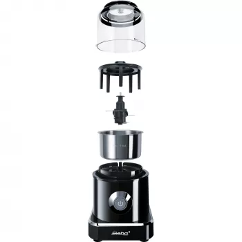 Picadora eléctrica Steba MG 500 0,5 l 500 W negro acero inoxidable