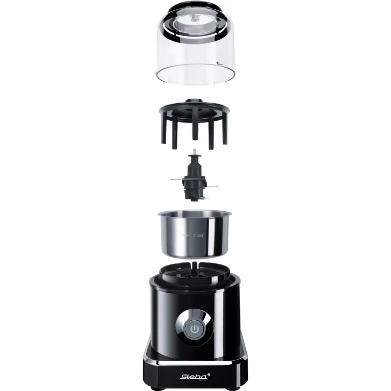 Picadora eléctrica Steba MG 500 0,5 l 500 W negro acero inoxidable