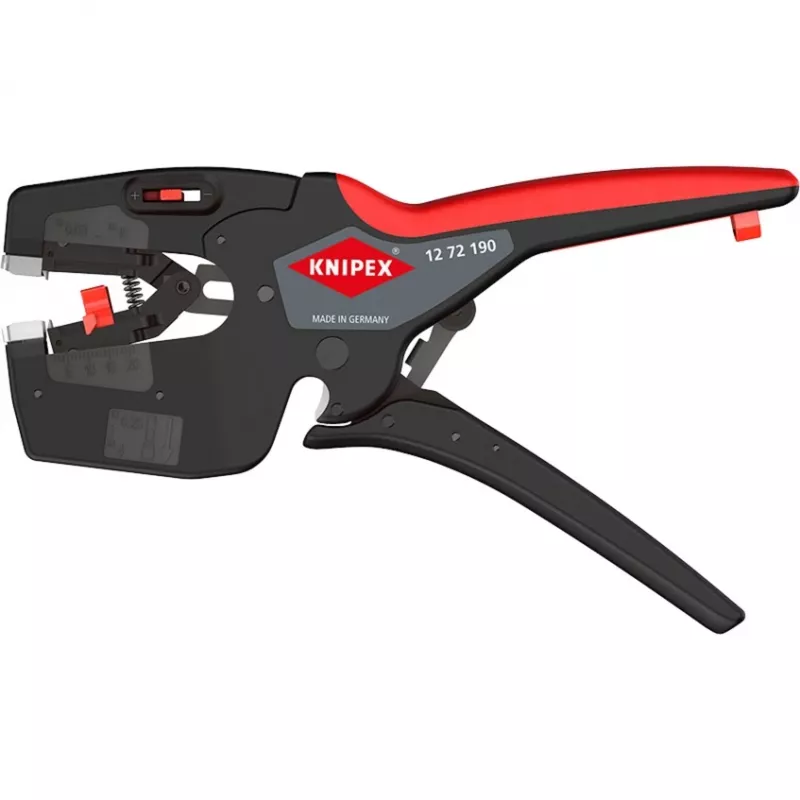 Multiusos para electricistas Knipex NexStrip 12 72 190 SB – herramienta pelacables y crimpadora