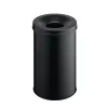 Papelera redonda de acero negra Durable 330601
