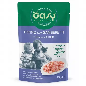 Oasy More Love Atún con Gamba Bolsa 70 g