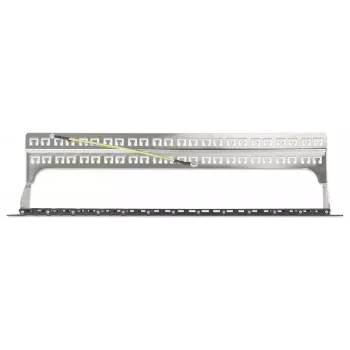 Intellinet 721028 panel de conexiones Keystone vacío, 48 puertos, 1U, apantallado, 19 pulgadas