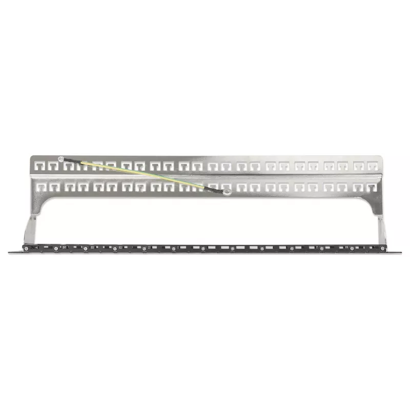 Intellinet 721028 panel de conexiones Keystone vacío, 48 puertos, 1U, apantallado, 19 pulgadas