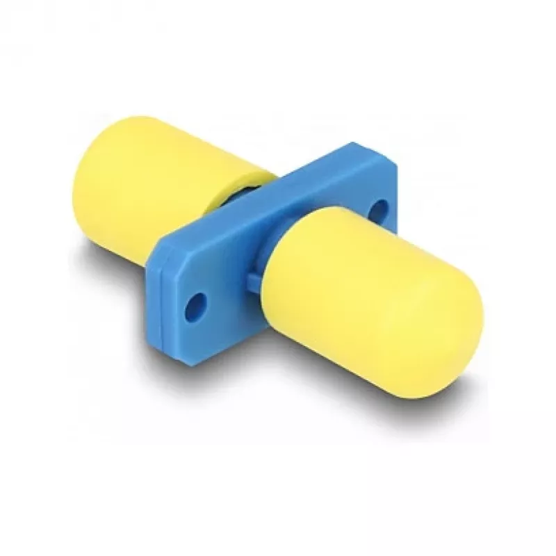 Acoplador de fibra óptica DeLOCK ST simplex conector hembra a conector hembra ST simplex azul