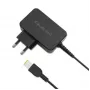 Qoltec 51035 adaptador de corriente para Lenovo 45 W, 20 V 2,25 A, Slim tip+pin, para interior, negro