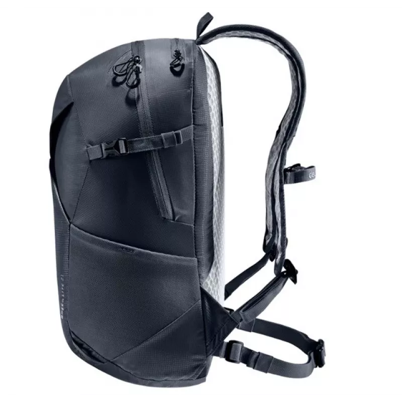 Mochila de día DEUTER Speed Lite 21 — mochila de día de 21 l ripstop, 430 g, unisex, cinturón pectoral, bolsillo frontal