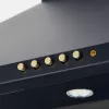 Campana de pared AKPO WK-4 Classic GOLD 60 negra, 600×500 mm, motor 106 W, 3 velocidades, iluminación halógena