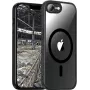 Funda protectora híbrida MagSafe para móvil jt berlin Pankow para Apple iPhone 16e — negra transparente