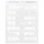 Brady, LAT-18-361-1, poliéster autolaminado, Blanco/Transparente, 25,4 x 13,7(33,78)mm, permanente, US-Letter, diámetro de cable 4,3 -6,5mm (1000 uds.) (024570)