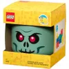 Caja de almacenamiento LEGO Storage Head Skeleton, negra/roja, grande