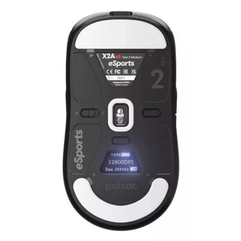 Ratón USB óptico inalámbrico X2A/ES SIZE2 negro PX2AES21 Pulsar