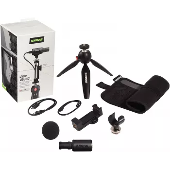 Micrófono de mesa Shure MV88+ VIDEO KIT negro