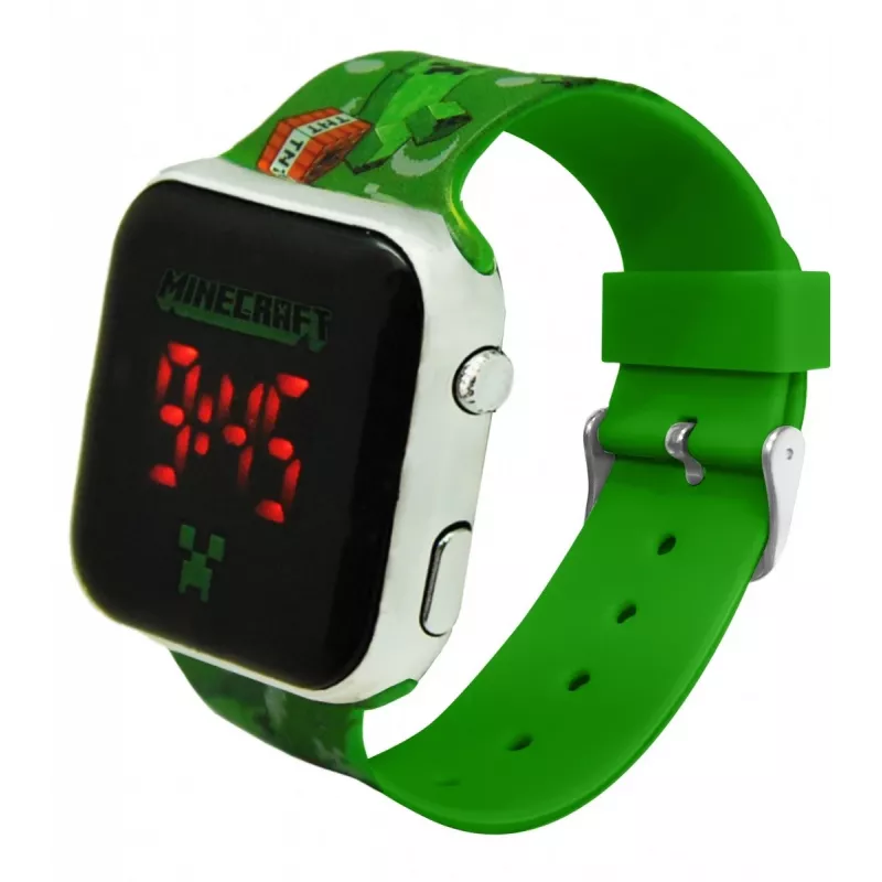 Reloj infantil digital Euroswan Minecraft LED Modelo 065786
