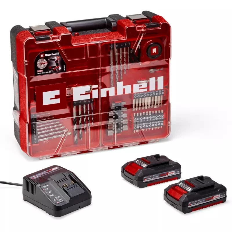 Einhell TE-CD 18/2 18750 RPM Sin llave 1,45 kg Negro, Rojo