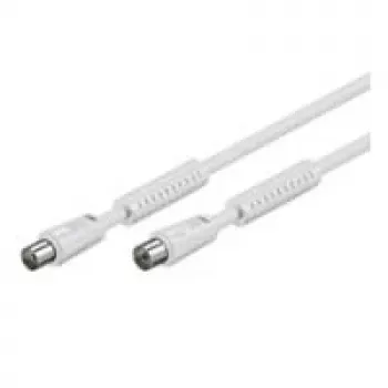 Wentronic 50723 Cable coaxial blanco
