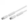 Wentronic 50723 Cable coaxial blanco