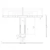 Kit de montaje Hagor 2287 negro para pantallas de 75-86 pulgadas
