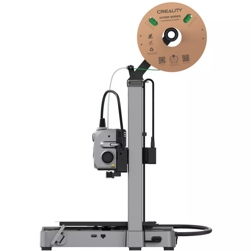 Creality Hi 1001010510 impresora 3D, extrusor directo, nivelación automática, plateada/negra