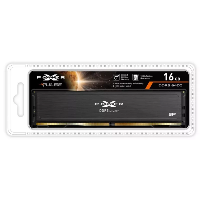 Memoria Silicon Power DDR5 16GB PC 6400 CL32 Silicon-Power (1x16GB) Pulse/U-DIMM - 16 GB - DDR5