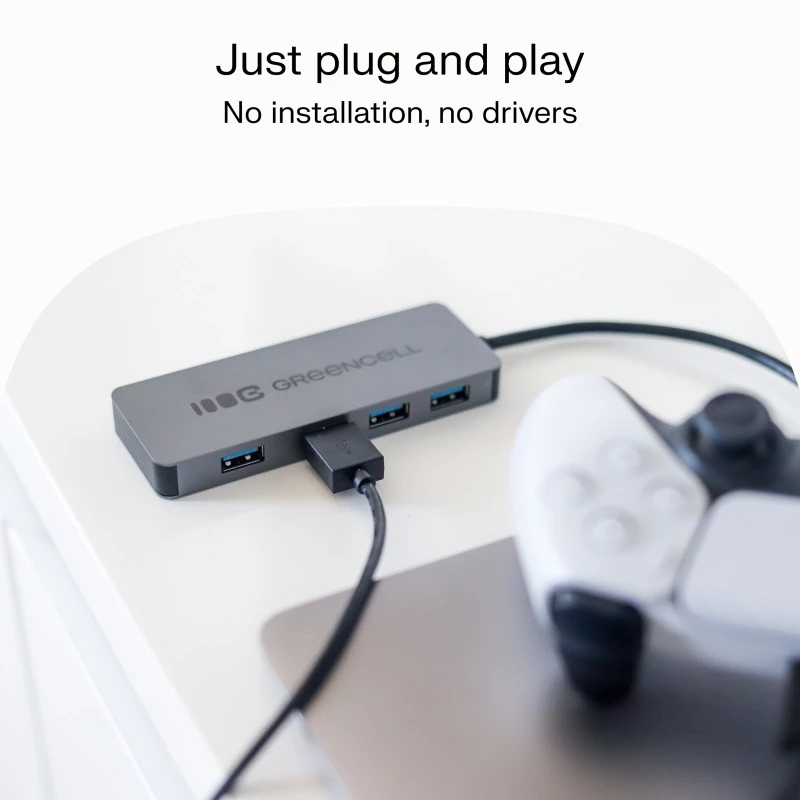 Hub USB Green Cell HUB-GC-A4A — hub USB-A 3.0 de 4 puertos