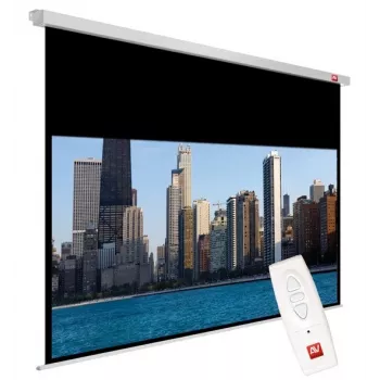 Pantalla de proyección AVTEK Video Electric 240 4:3 — visible 235×176,2 cm, total 240×200 cm, eléctrica con mando a distancia, montaje en techo/pared