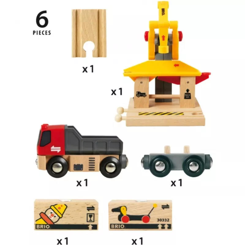 BRIO World estación de carga de mercancías, edificio de juego