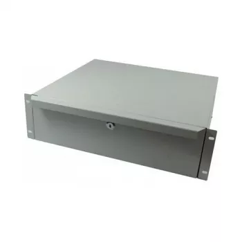 ALL-S0002060, unidad de cajones, gris, metal, 3U, 19 pulgadas, 440 mm