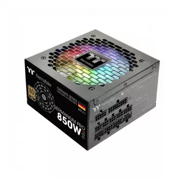 Fuente de alimentación THERMALTAKE WG0850RE 850W Germanium Pro RGB, fuente de alimentación ATX de 850W con iluminación RGB