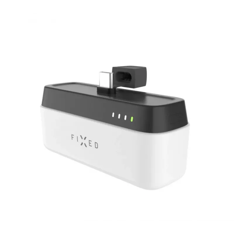 Batería externa portátil FIXED FIXZEN-5PL-WH, 5000 mAh, salida USB-C 5V/3A, 9V/2,22A, 12V/1,67A, blanca