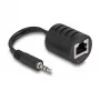 Cable de audio DeLOCK RJ-45 3,5 mm negro 87858