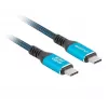 Cable USB-C a USB-C LANBERG CA-CMCM-45CU-0020-BK, 240 W PD, 8K@60Hz, 2,0 m