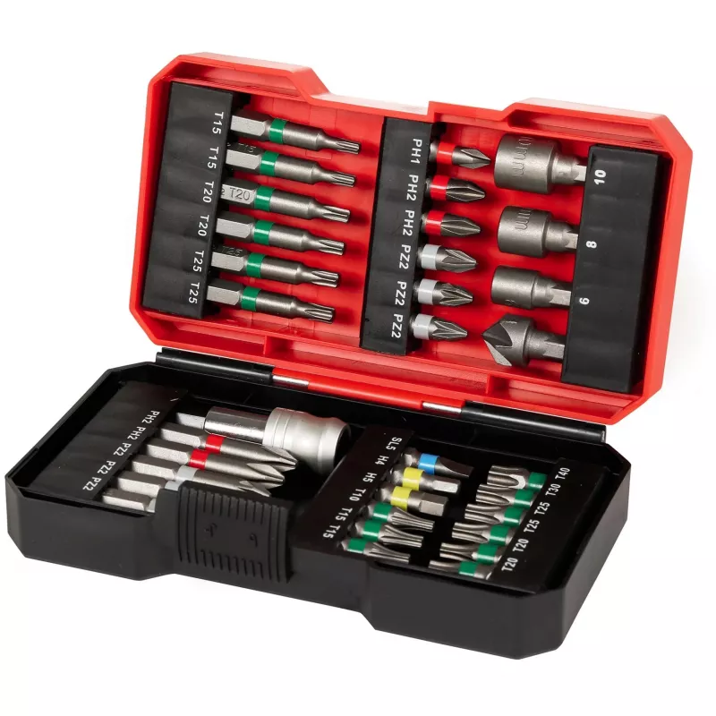 Set de puntas, 34 piezas (1/4, en S-Box)