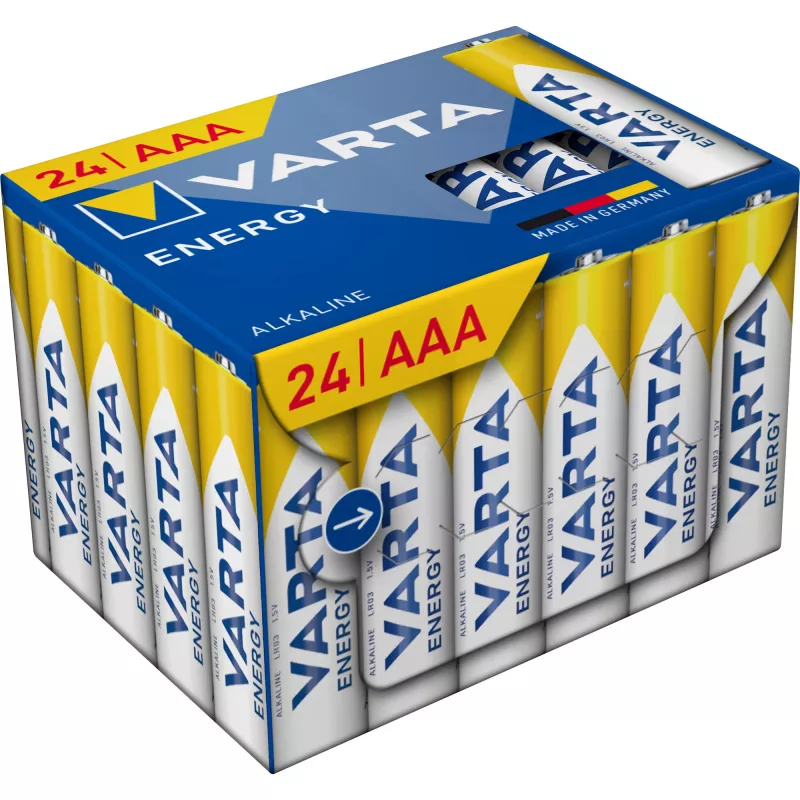 Pilas alcalinas Micro (AAA) Varta ENERGY Cube pack de 24 (MPN 4103229234)
