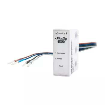Medidor de energía WiFi Shelly 3EM-63W Gen3 — medidor de corriente de red de 3 canales