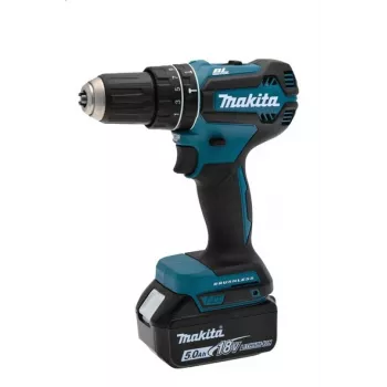 Taladro Makita DHP485RTJ 28500 rpm sin llave 1,5 kg negro, azul