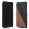 Funda de madera y piel Woodcessories EcoSplit para iPhone 7 Plus / 8 Plus — nogal negro