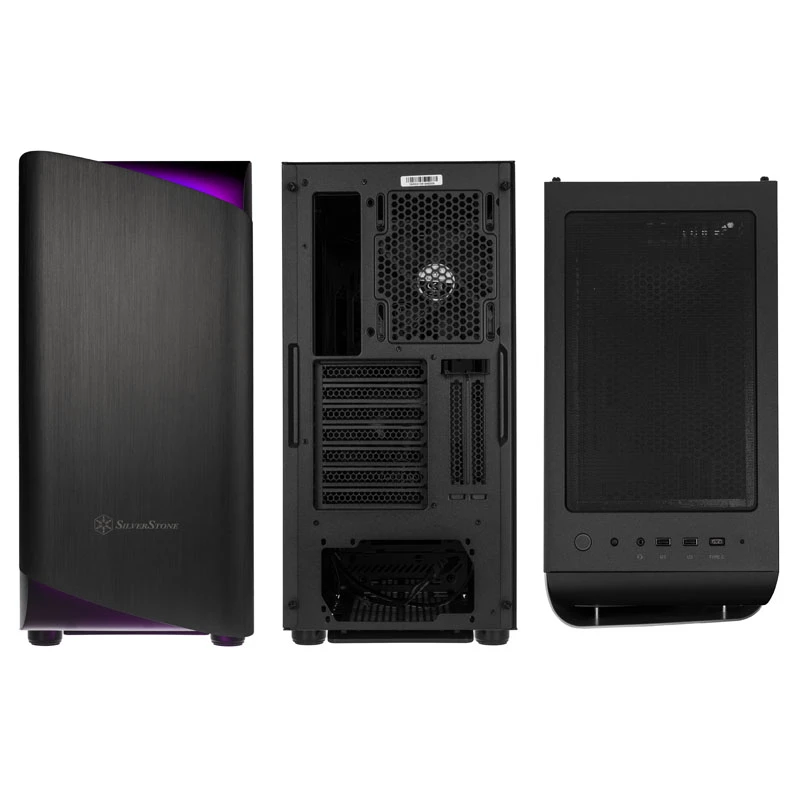 SilverStone Seta A1 Midi-Tower, cristal templado - negro