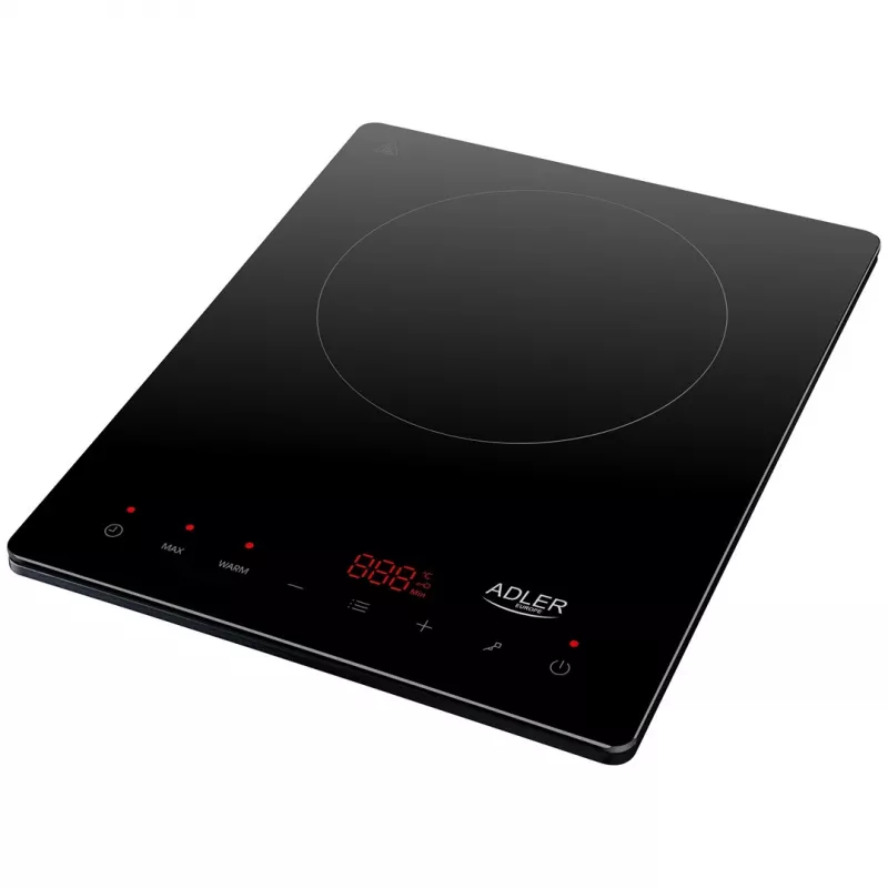 Adler AD 6513 placa de cocina negra de sobremesa 29 cm zona placa de inducción 1 zona(s)