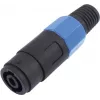 Acoplador de cable de altavoz Omnitronic 30203530 de 4 polos para prolongar y conectar cables de altavoz