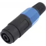 Acoplador de cable de altavoz Omnitronic 30203530 de 4 polos para prolongar y conectar cables de altavoz