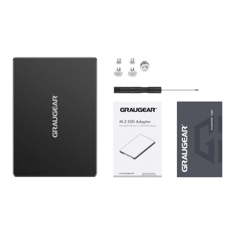 Kit de montaje GRAUGEAR G-CV-M2T25 negro aluminio