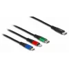 Cable de carga USB DeLOCK 3 en 1 USB Type-C a Lightning Micro-USB 1 m